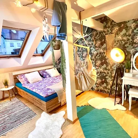 Duplex 2 With Quiet Terrace On Wenceslas Square Apartament Praga