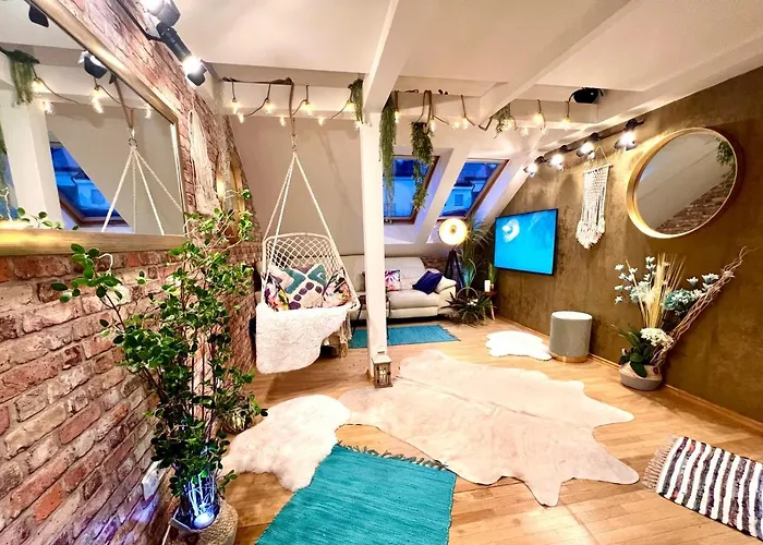 Duplex 2 With Quiet Terrace On Wenceslas Square アパート